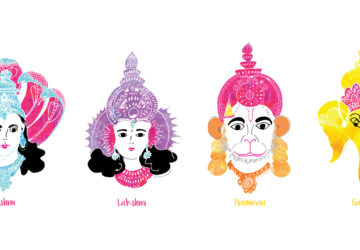 Vishnu-Lakshmi-Hanuman-Ganesha